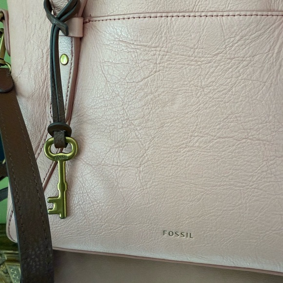 Fossil light pink (blush) satchel - Picture 3 of 5